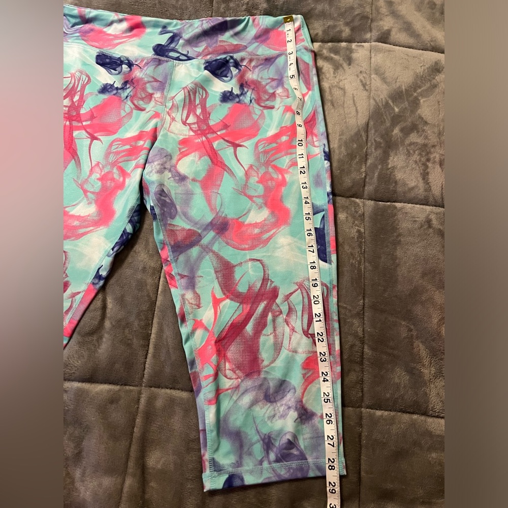 EUC, Just Be… Pedal Pusher Workout/Yoga Leggings, 1X: B4 - Picture 3 of 8